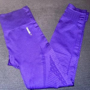 Gymshark Purple Energy Seamless Cut Out Compression Leggings Size Small